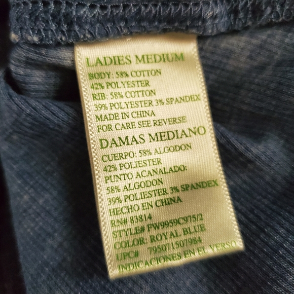 Green Tea Lightweight Long Sleeve Thermal Tunic Medium - Picture 12 of 13